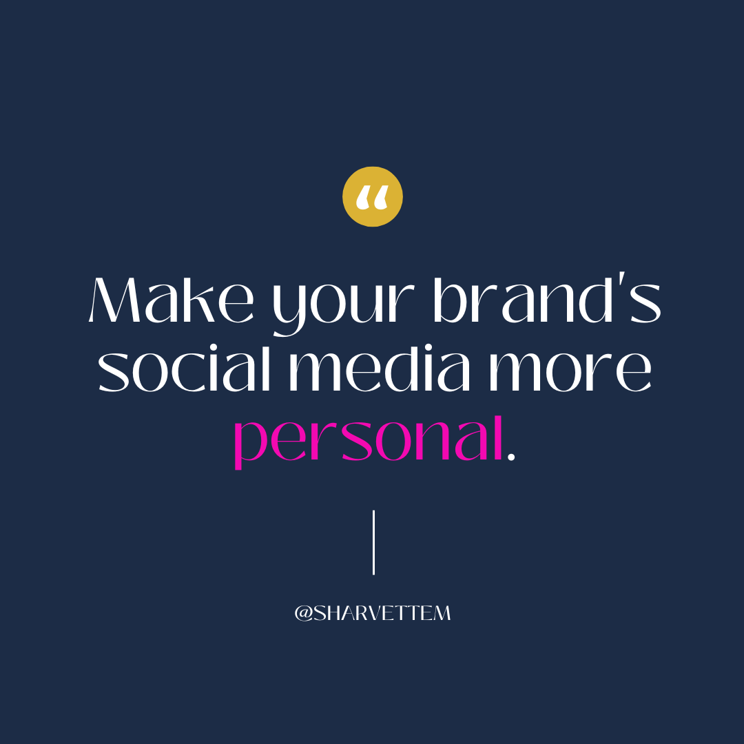 How to make your brand's social media more personal